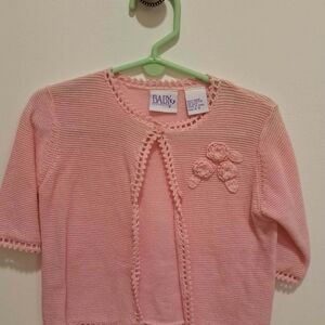 Baby Pink Knit Cardigan for 6-9 Months